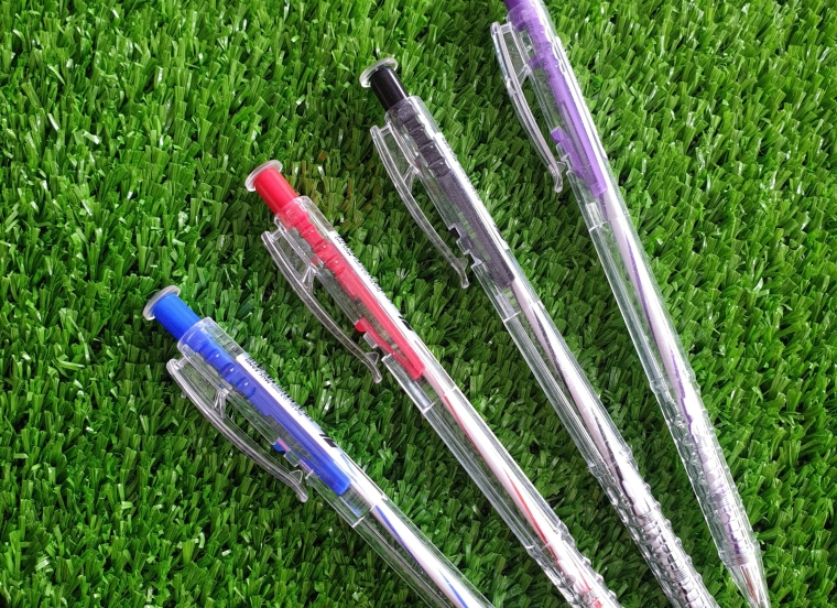 Viết bi TL-027 (xanh, đỏ, đen, tím)