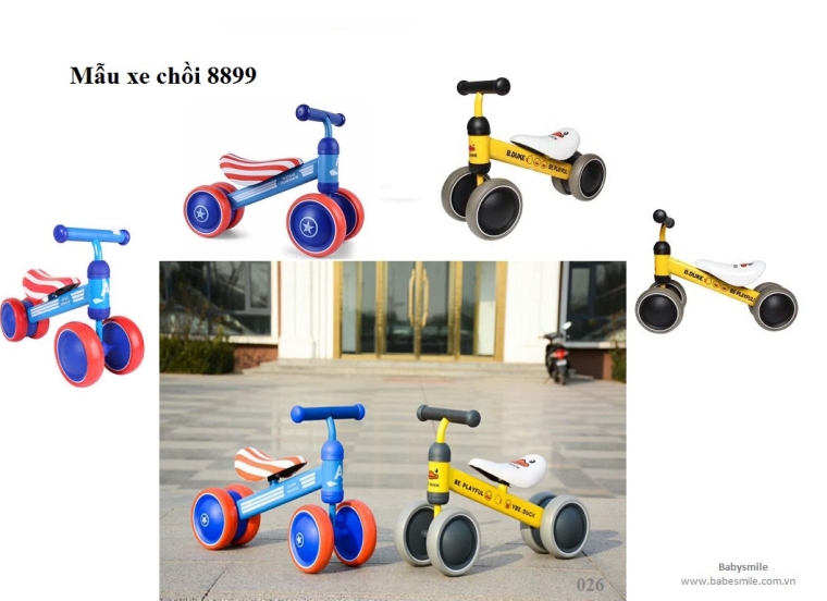 Xe chòi 4 bánh Smile 8899