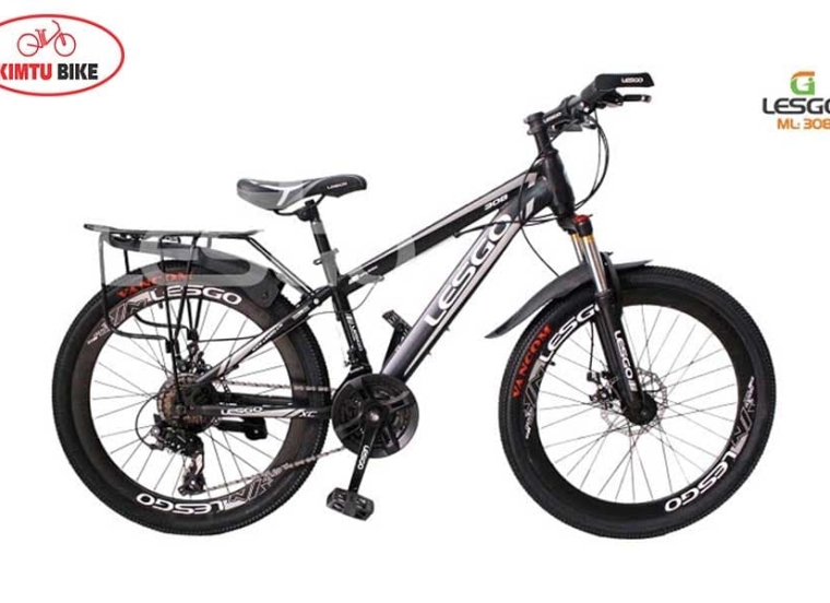 Xe đạp Lesgo 308 Đen - Xám