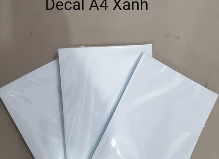 Decal A4 Xanh