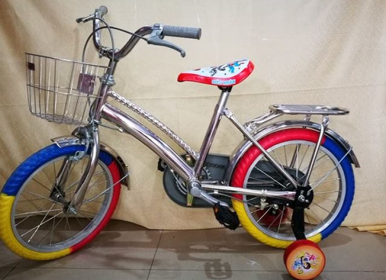 Xe đạp inox BMX 3 vỏ xốp 16in