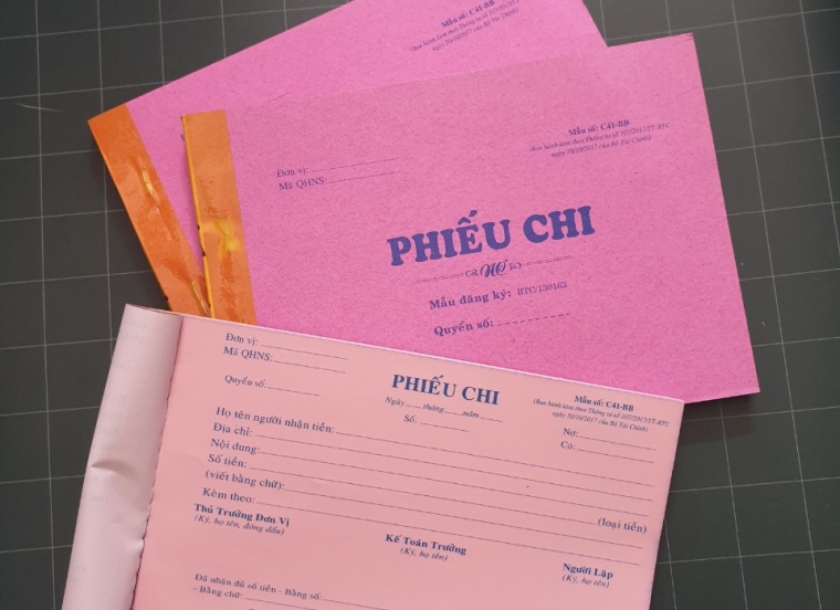 Phiếu chi 2 liên