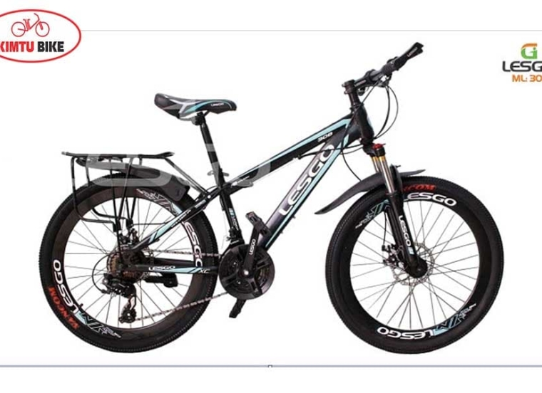 Xe đạp Lesgo 308 Đen - Xanh Ngọc