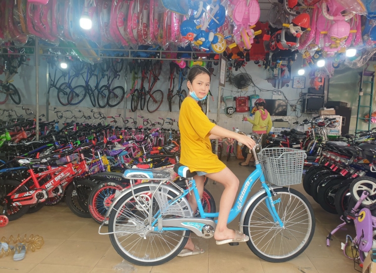 Xe đạp Hitasa 580 Xanh 24in