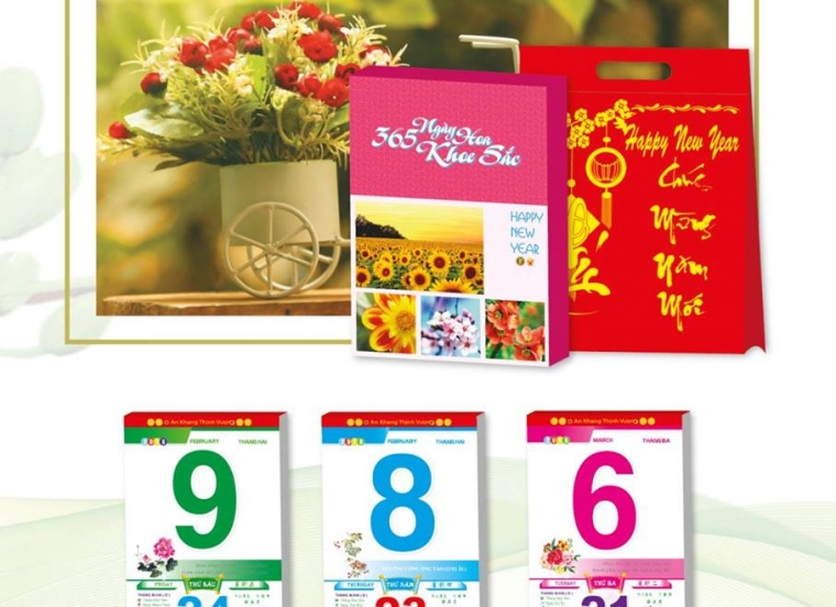 Blog lịch đại màu 15x21 *Ngày hoa khoe sắc*