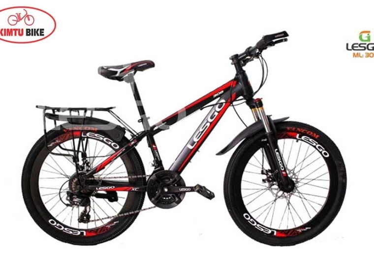 Xe đạp Lesgo 308 Đen - Đỏ