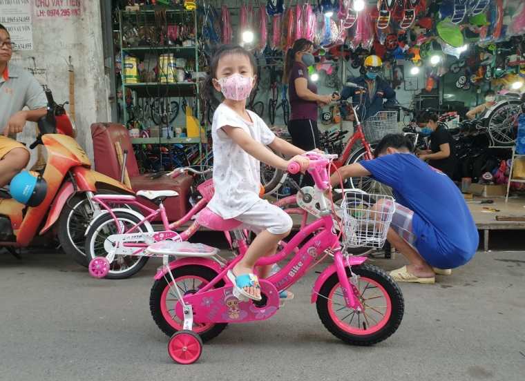 Xe Đạp Nhập Khẩu 12in Gái Hồng