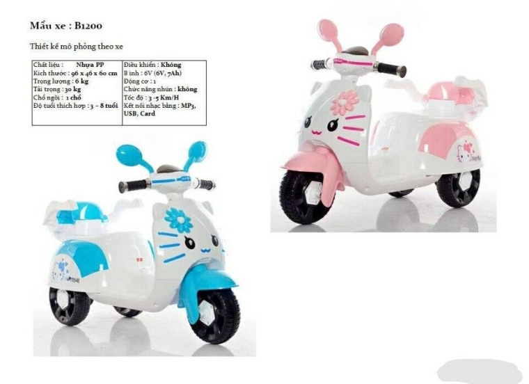XE VESPA ĐIỆN B1200