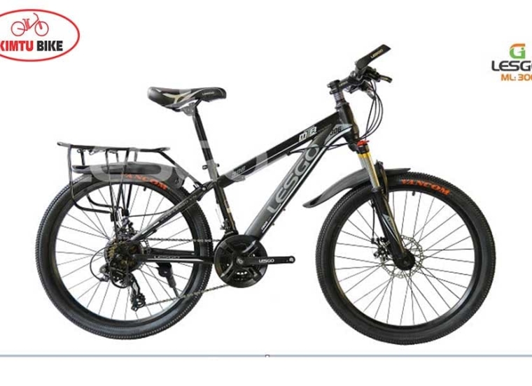 Xe đạp Lesgo 306 Đen - Xám