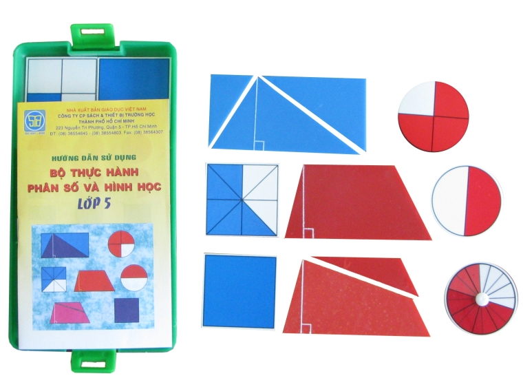 Bộ thực hành Toán lớp 5 (phân số và hình học)