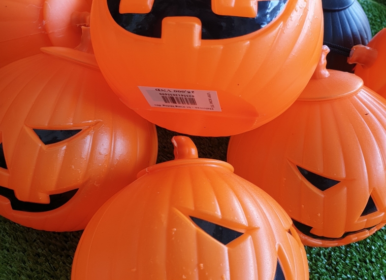 Haloween - Trái bí lớn nhỏ (không đèn - có đèn)
